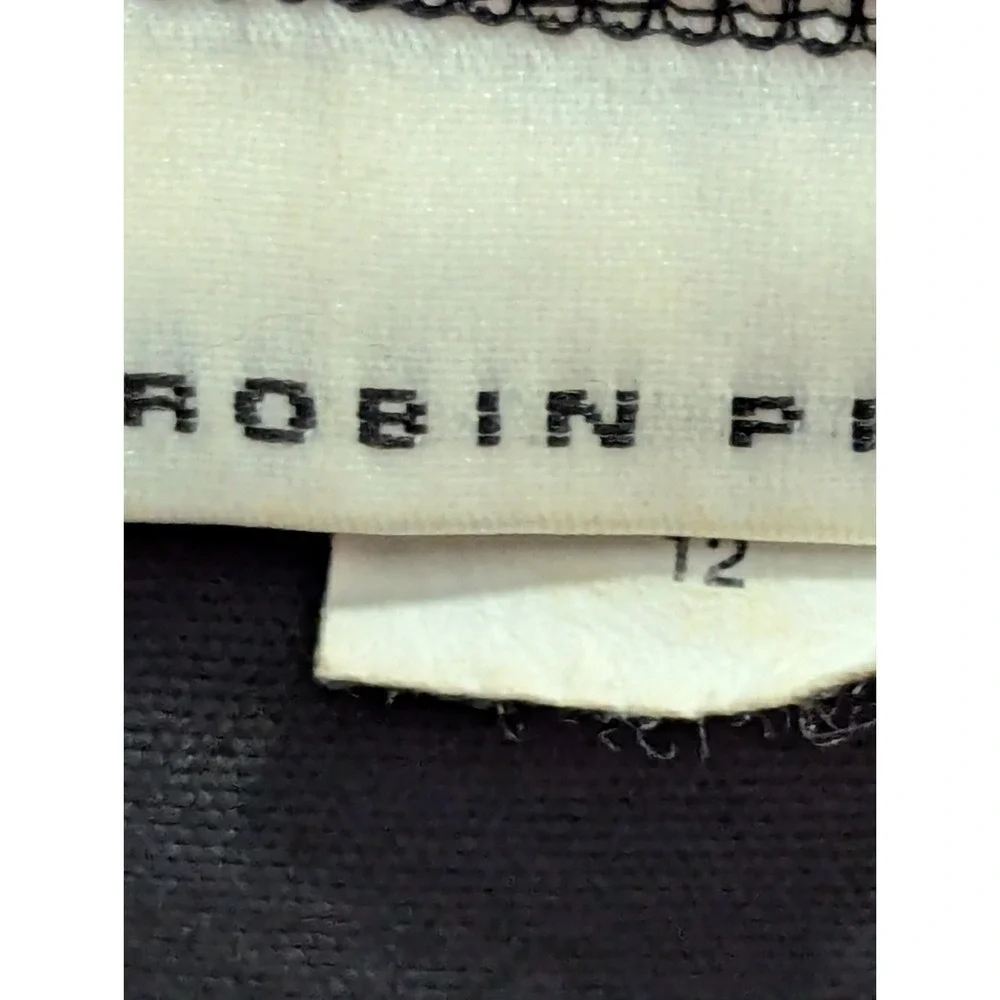 Robin‎ Piccone One-Piece Swimsuit Women's 12 Black Penelope Crochet Overlay
